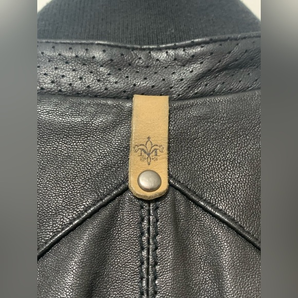 Mackage x Aritzia leather bomber jacket. Black, small. - Picture 6 of 6